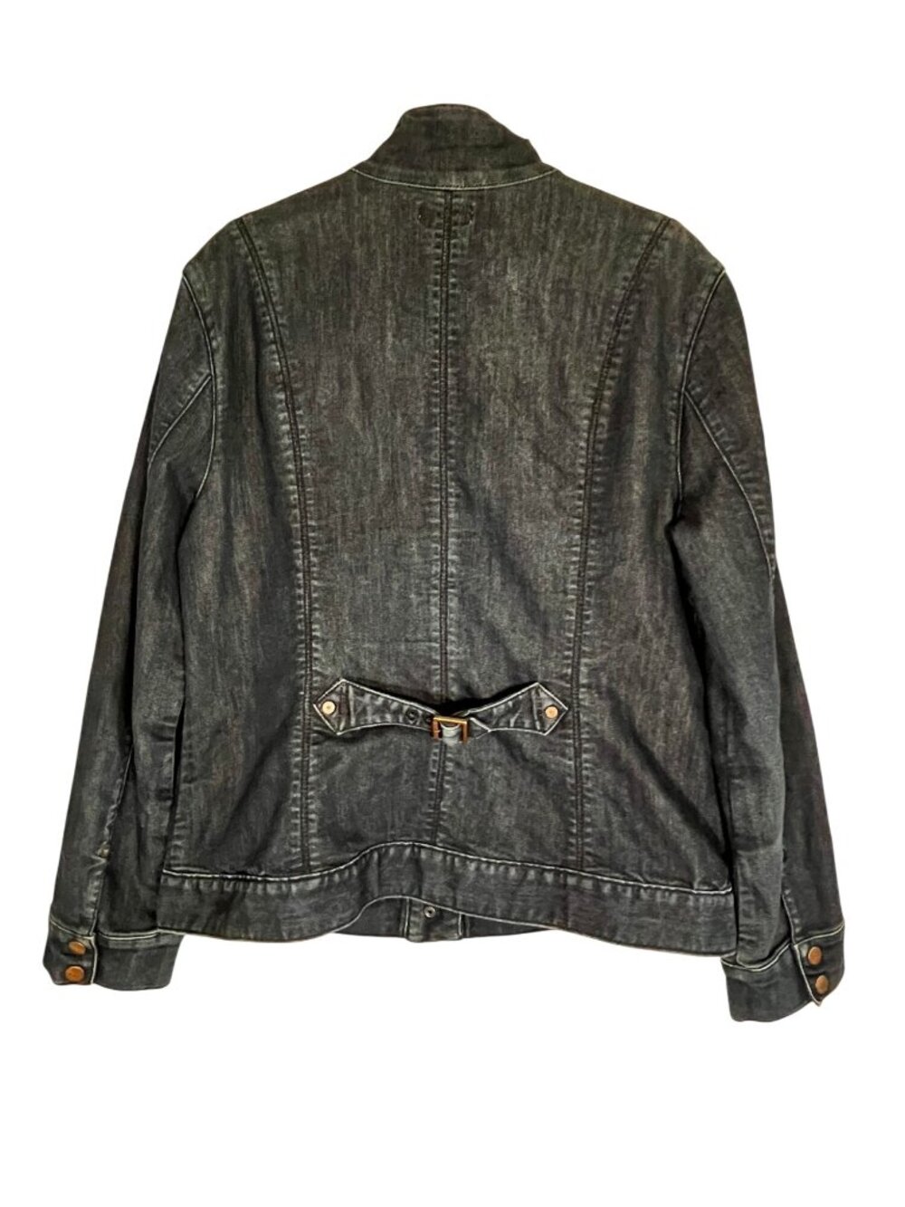 Coldwater Creek Denim Jacket 10 Western Snaps Concert Festival Cowgirl Rodeo 90s - Picture 2 of 11